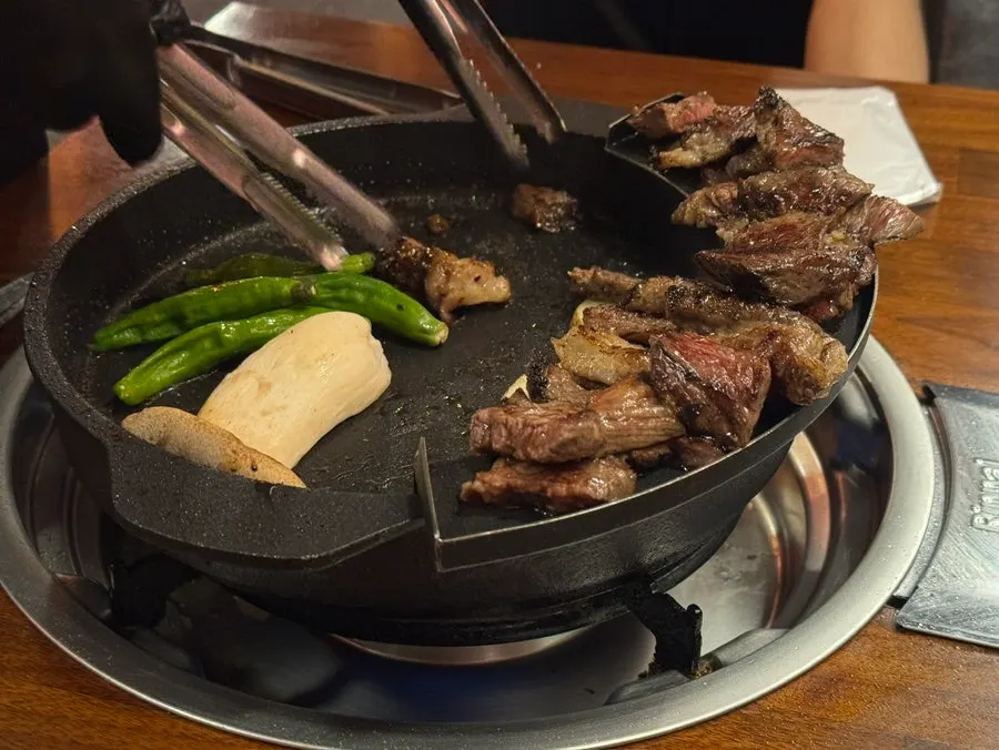 식사를 마친 우돈탄 다산본점 테이블