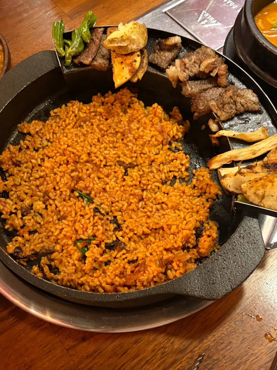 Fried rice eaten as the finishing dish