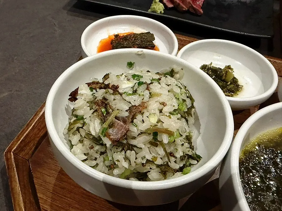 개인 화로에 올린 한우 화로구이