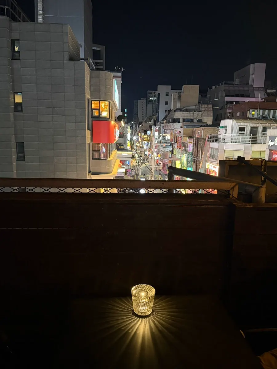 Ugly's rooftop terrace, completely full of guests