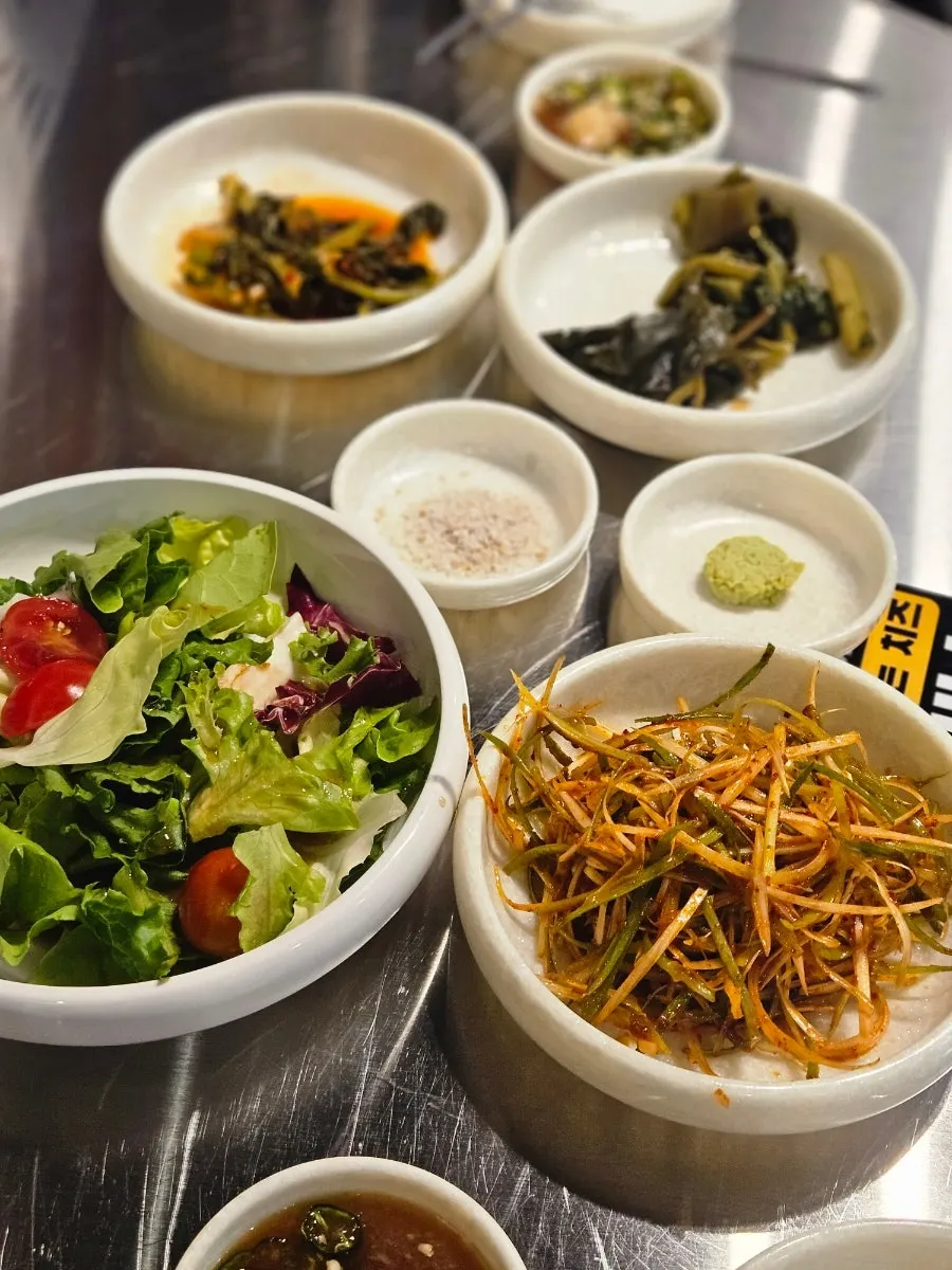 우고집 소고기 세트와 밑반찬