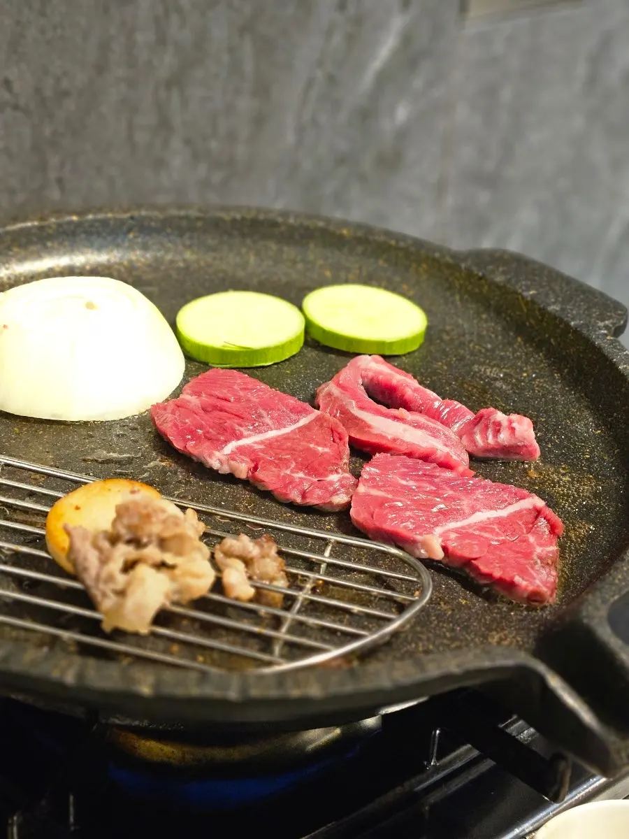 구워진 토시살과 갈비살