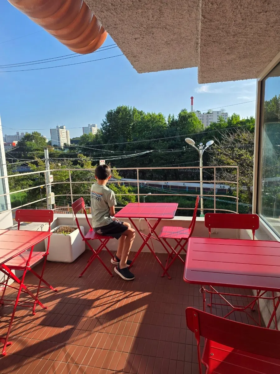 Terrace view looking out at Uicheon