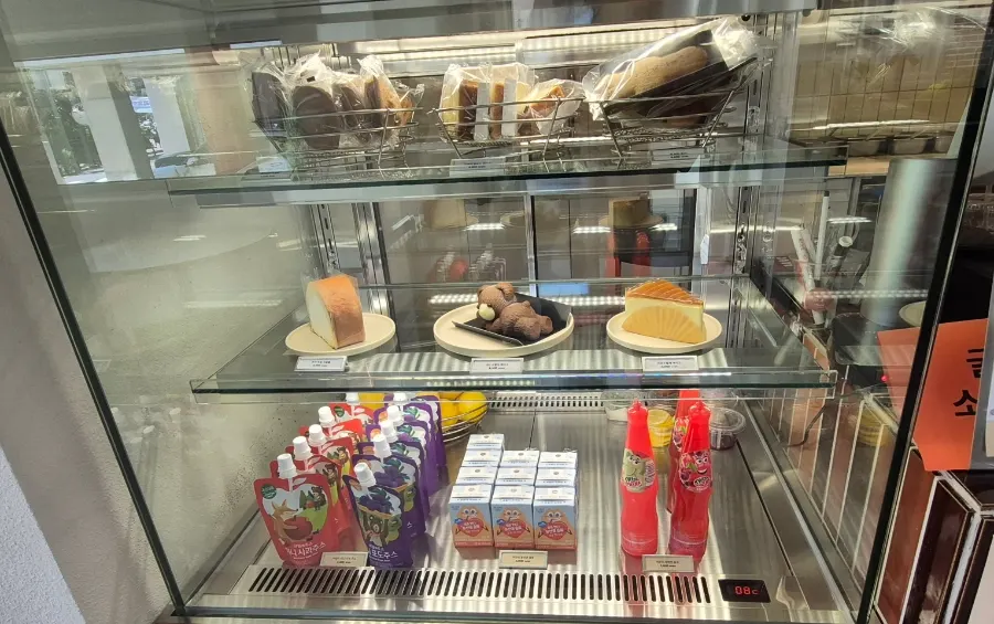 Dessert display with cookies and cakes