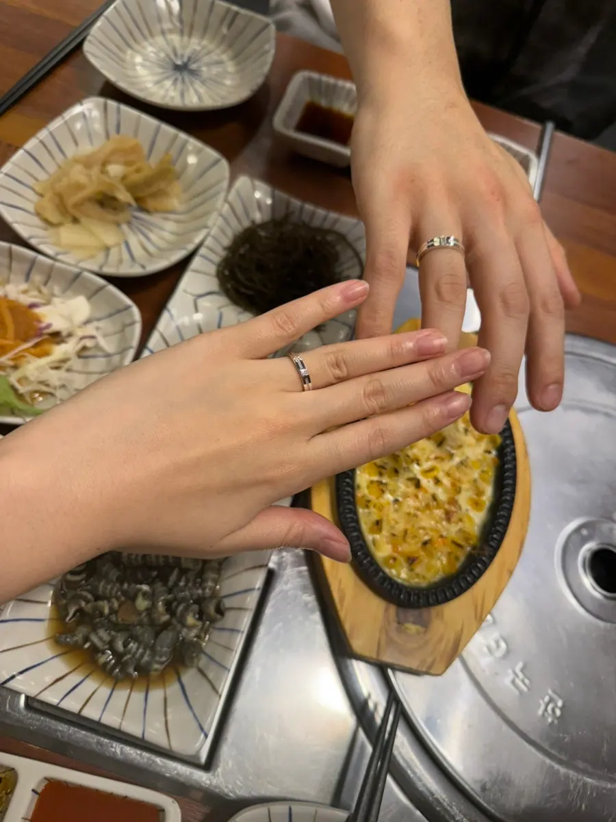 Corn cheese and sea snail side dishes