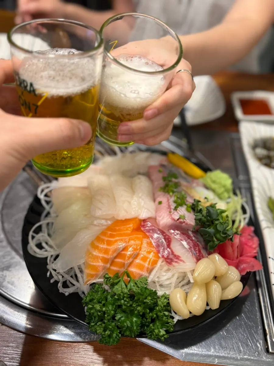 Thick-cut assorted aged sashimi