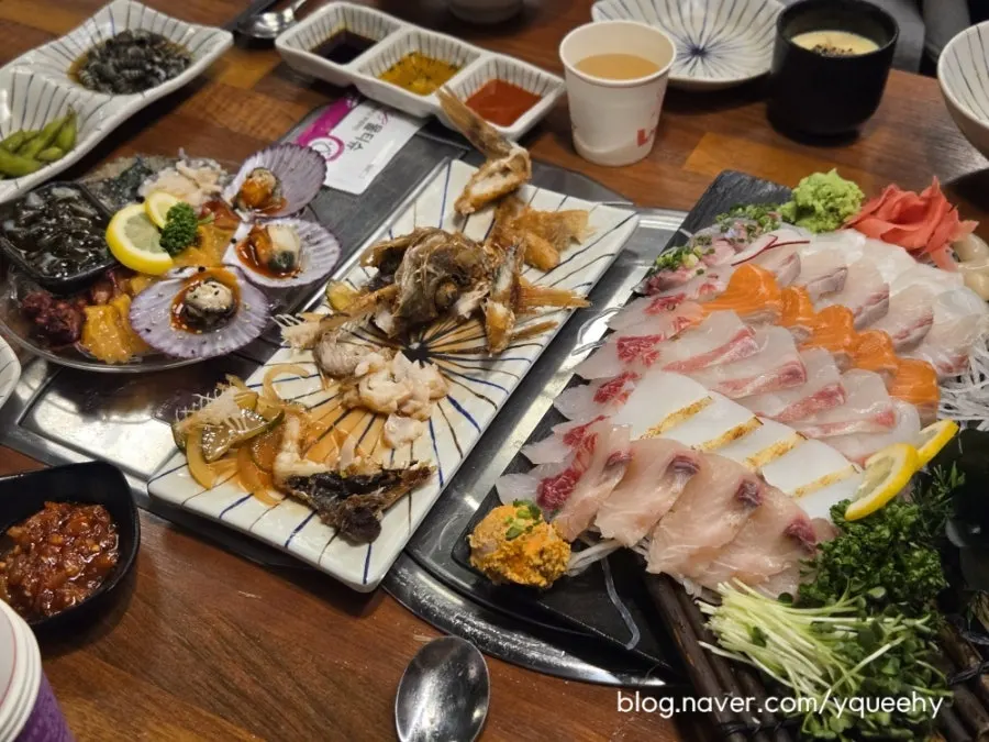 3인 한상세트 전체 상차림