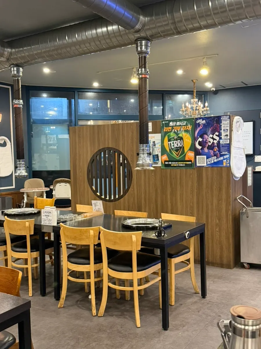 Clean table area at Manpo Galbi