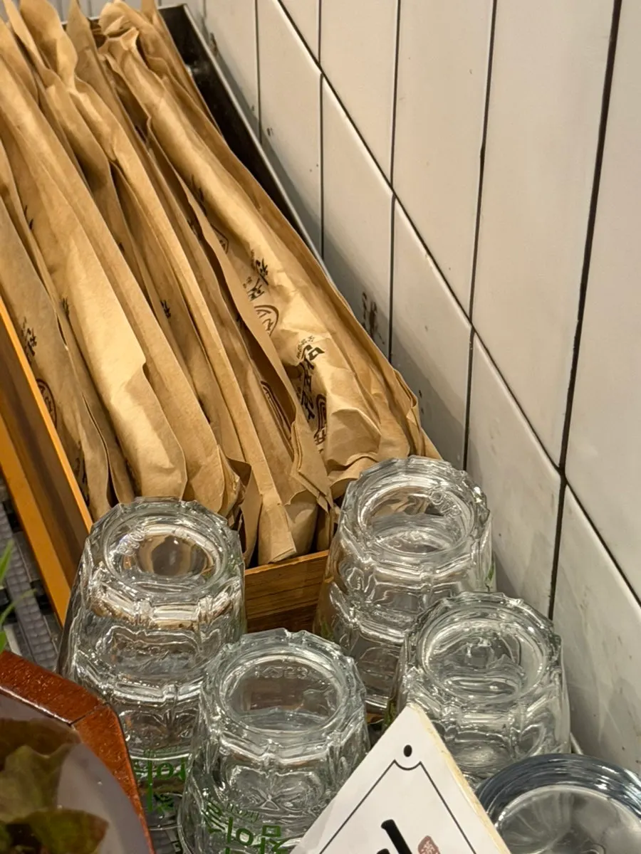 Utensils set on the table