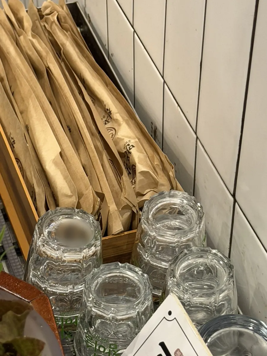 Utensils set on the table