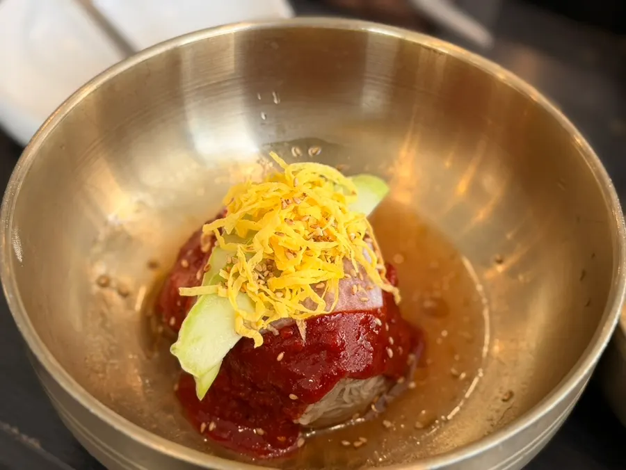 Free house-made Hamheung naengmyeon