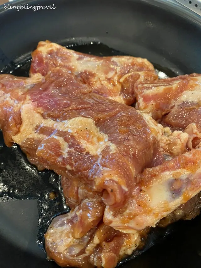 手作調味排骨兩人份點餐桌面