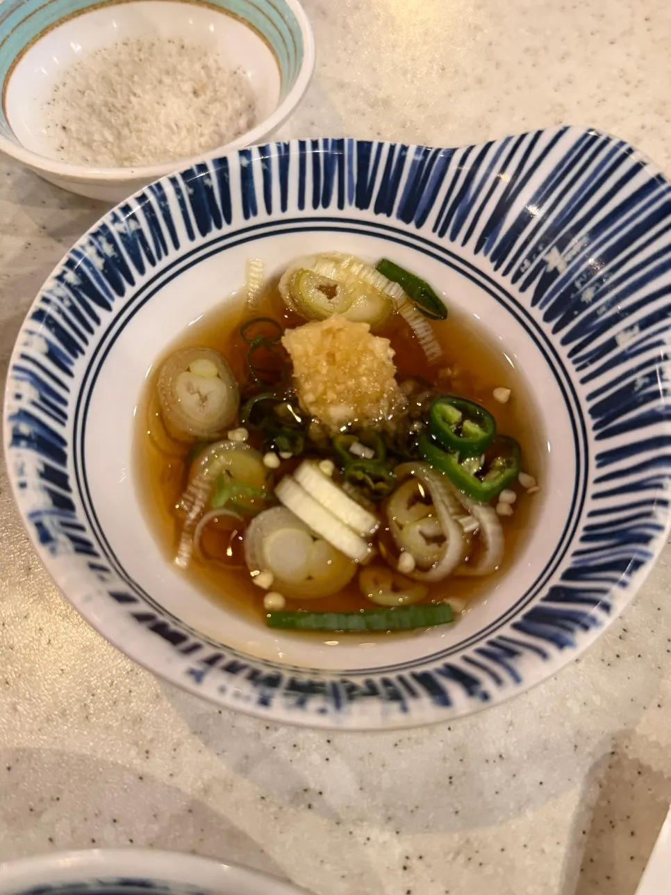 Dipping sauce served with pork belly