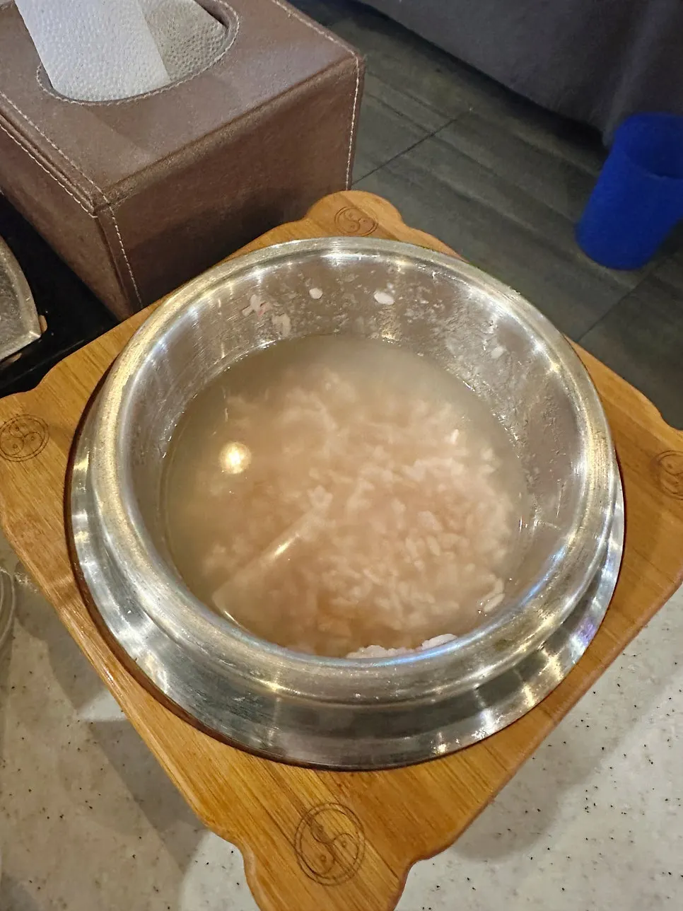 A bowl of sungnyung made from stone-pot rice