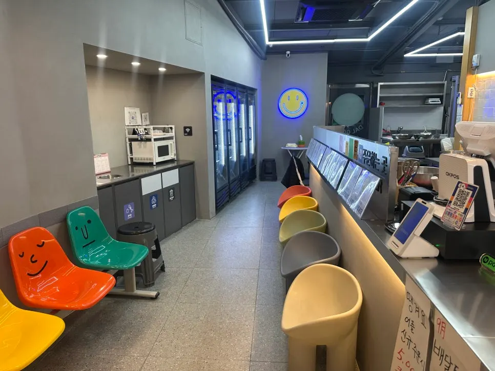 Inside Dalgom's after placing an in-person takeout order