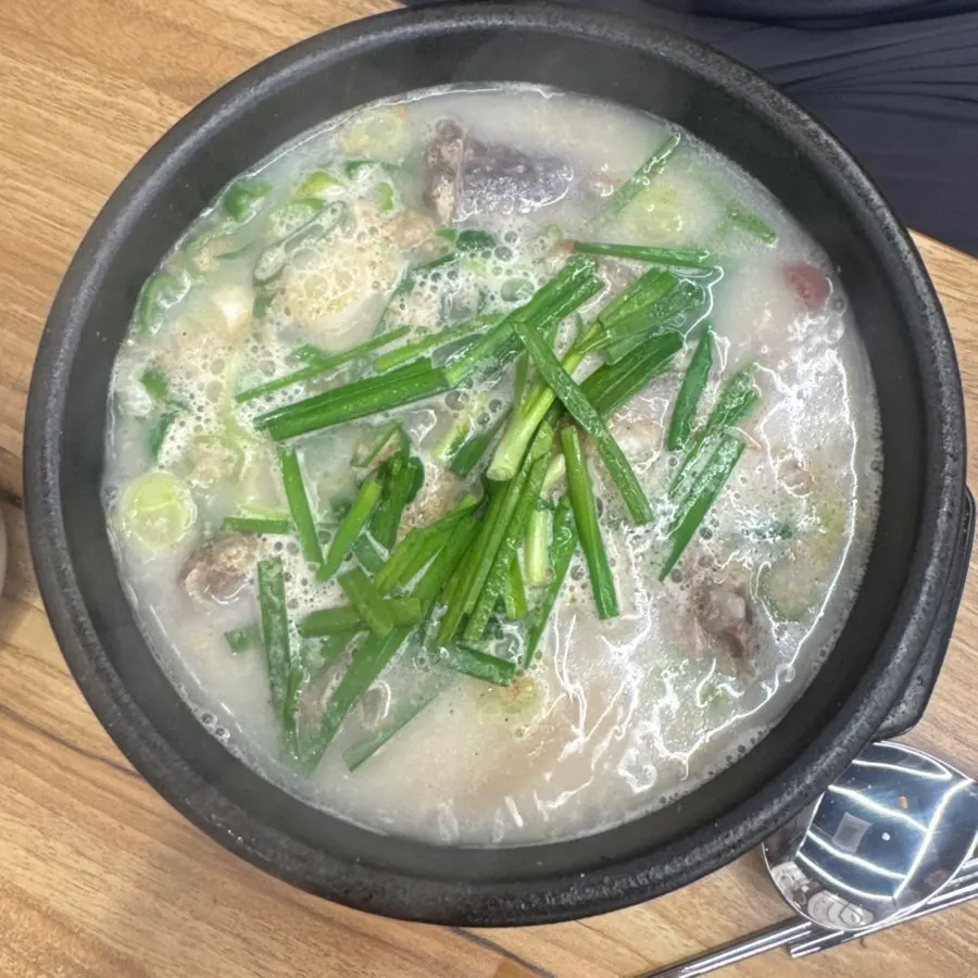 A bowl of spicy red-broth sundaeguk