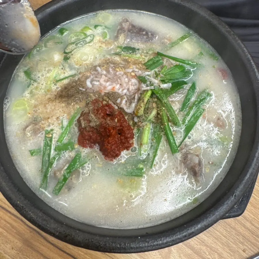 A plate of pyeonyuk (sliced boiled pork)