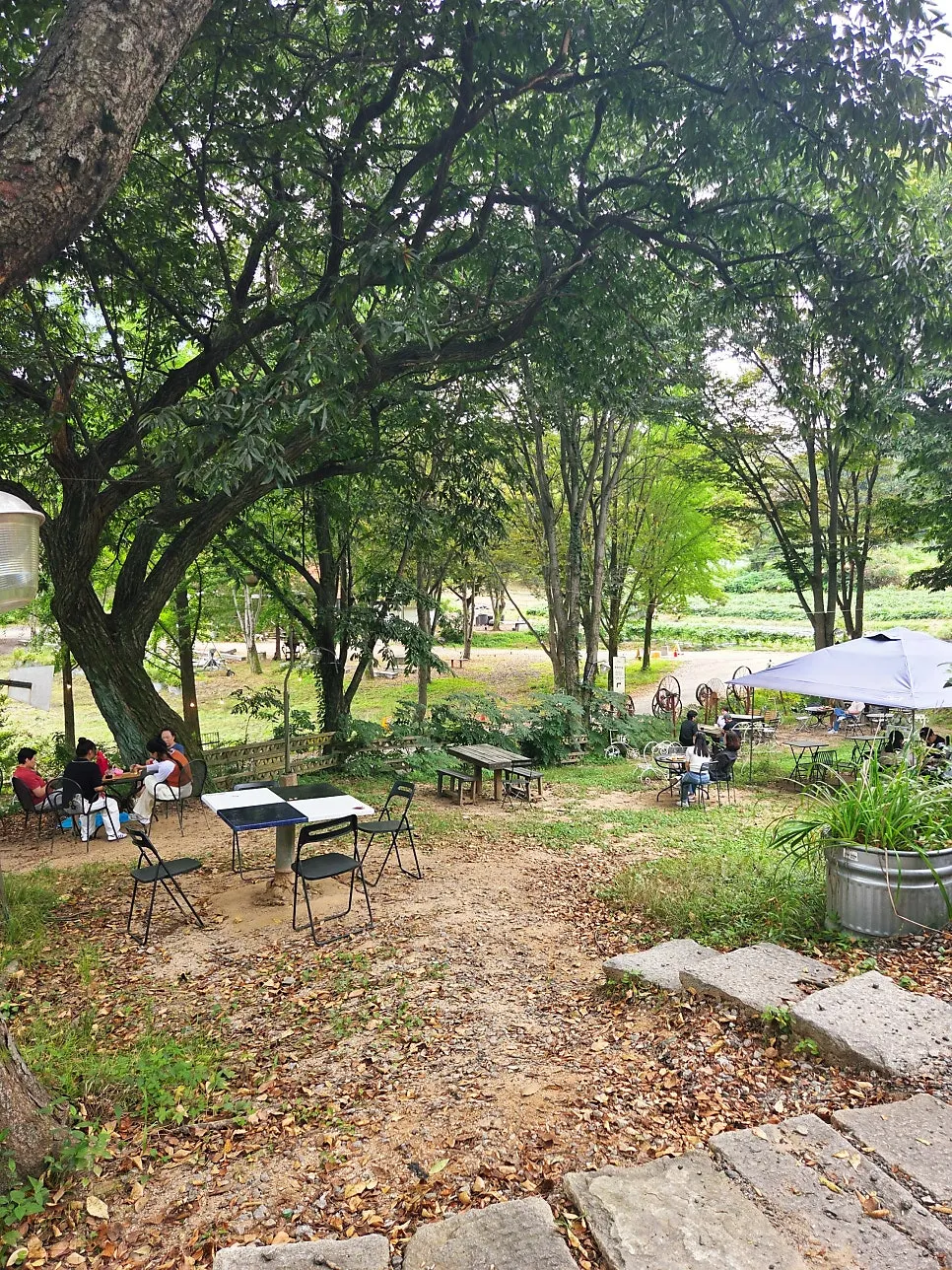 Comfortable outdoor café area