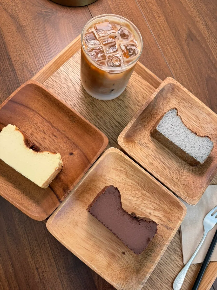 Final photo of Forerest's Basque cheesecake