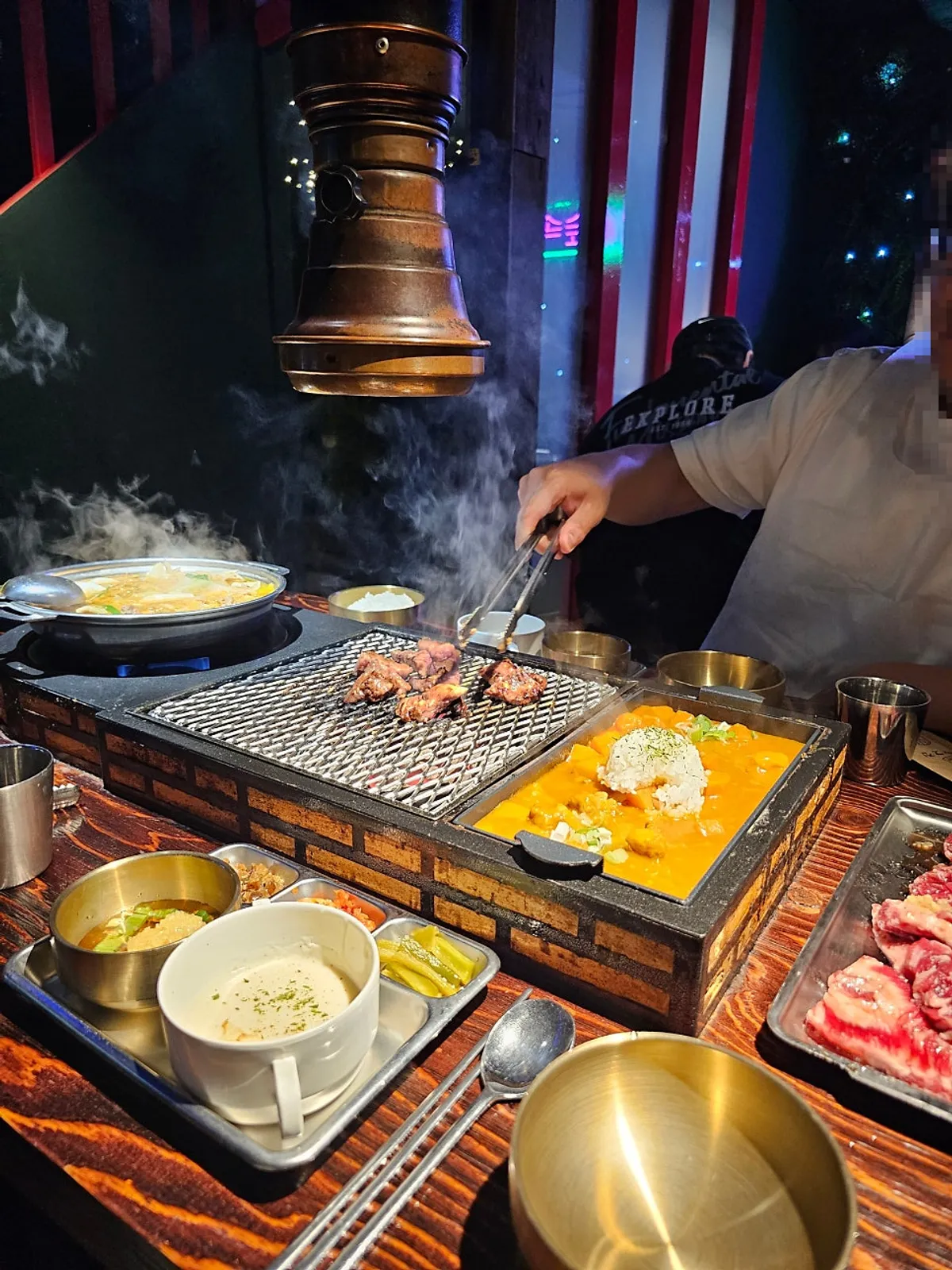 마늘 양념이 듬뿍 올라간 늑간살 3인분