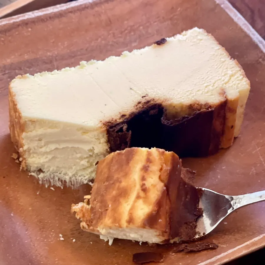 Dense Basque cheesecake