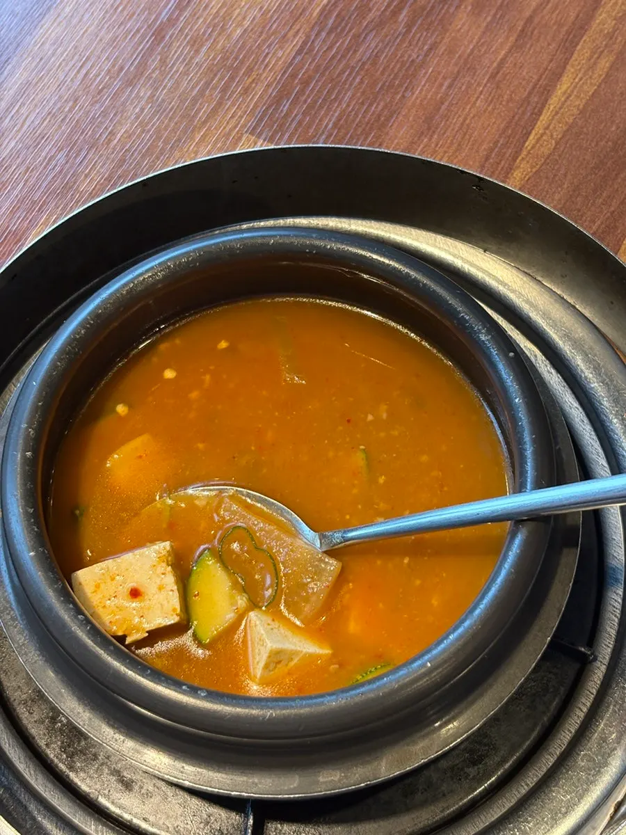 기본 제공되는 된장찌개