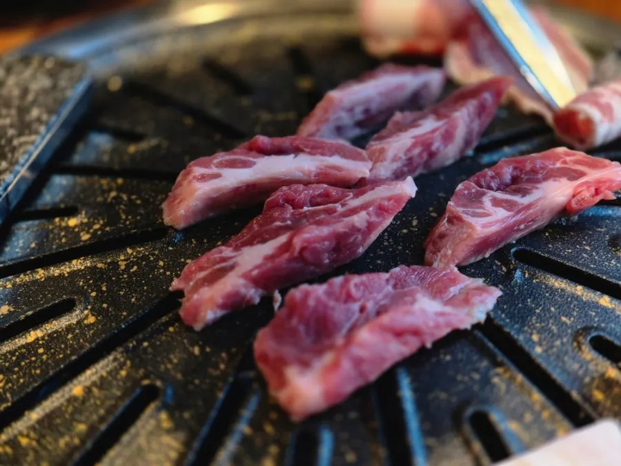 Beef on the grill
