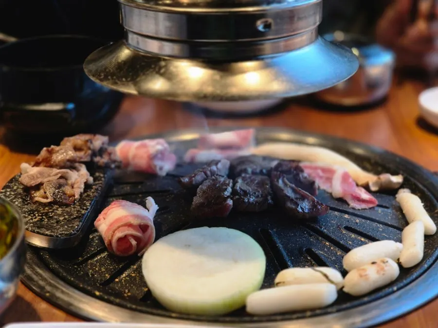 Keeping the beef grilling continuously