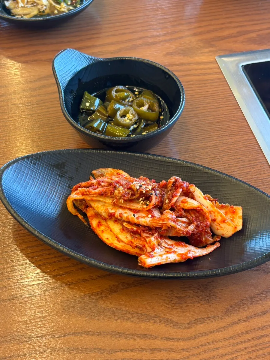 대대면옥 기본 반찬 세팅