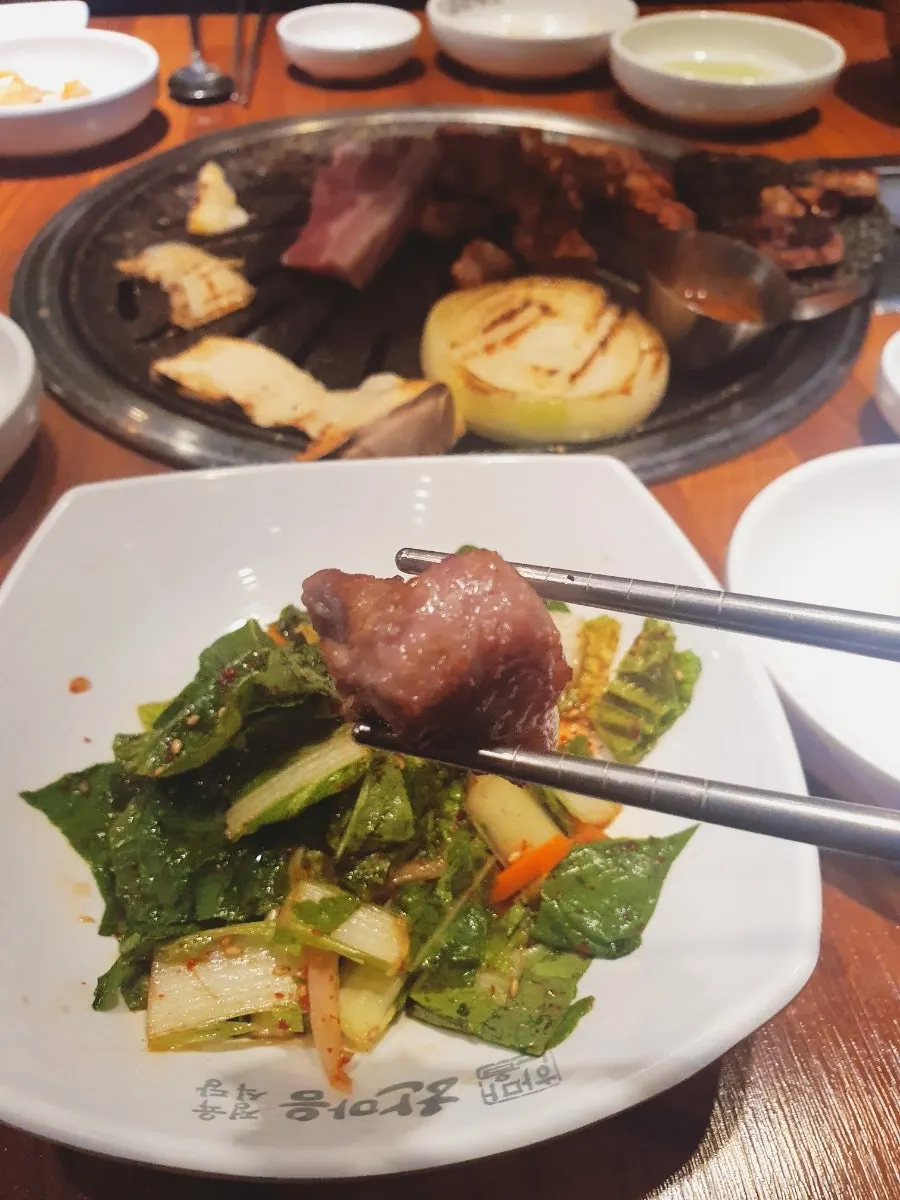 A pork and ssam wrap combination