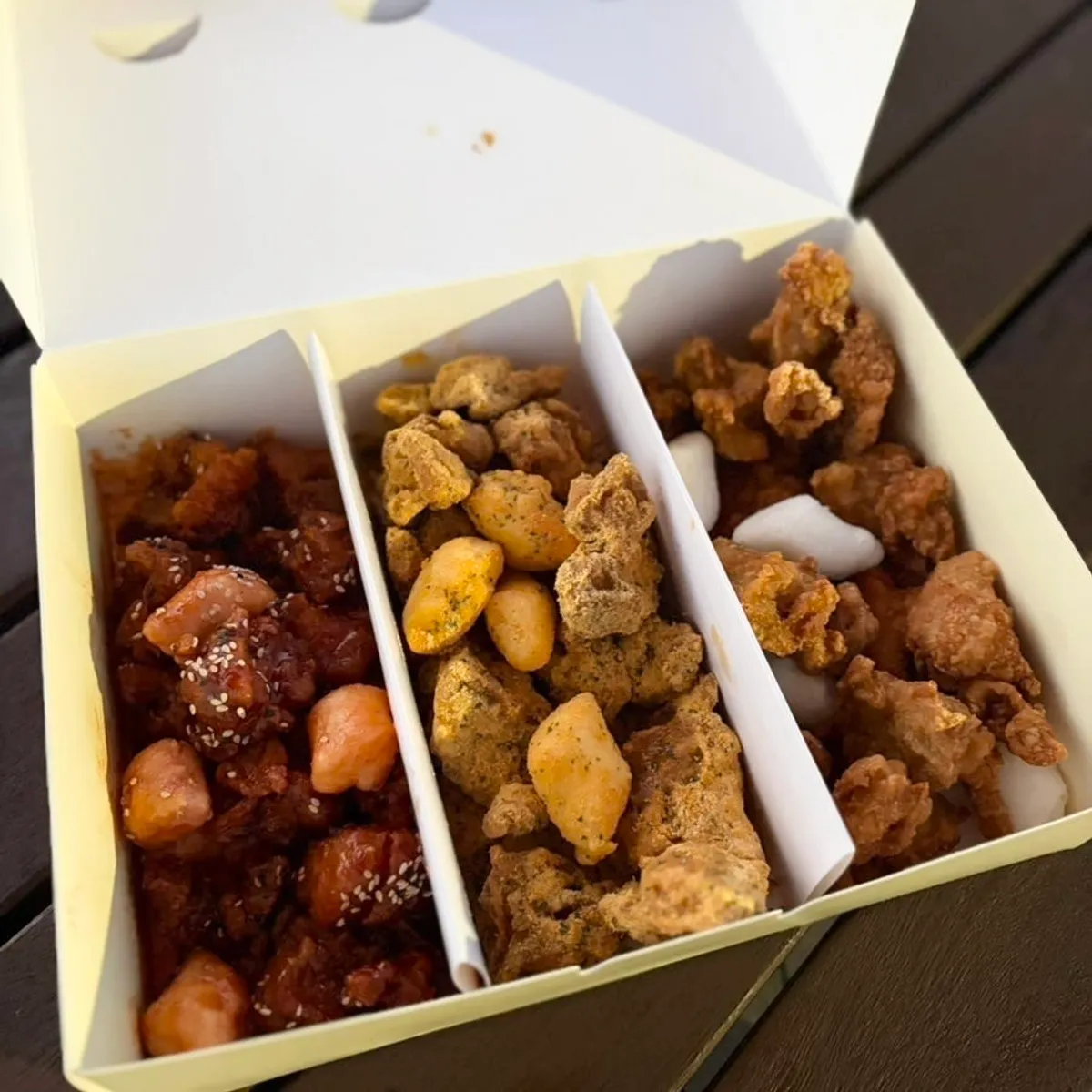 달콤 뿌링클 후라이드 세 가지 맛 닭강정