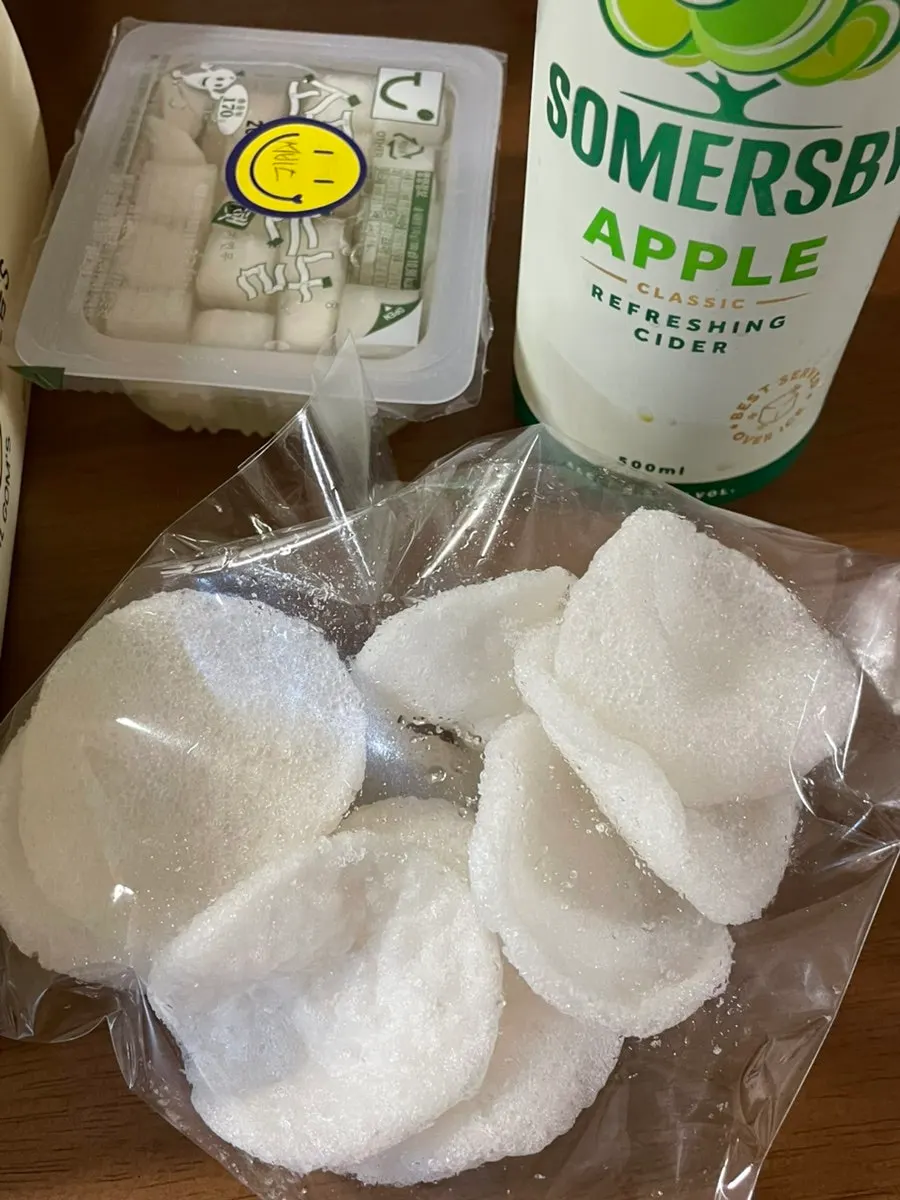 뿌링클 맛 닭강정 클로즈업