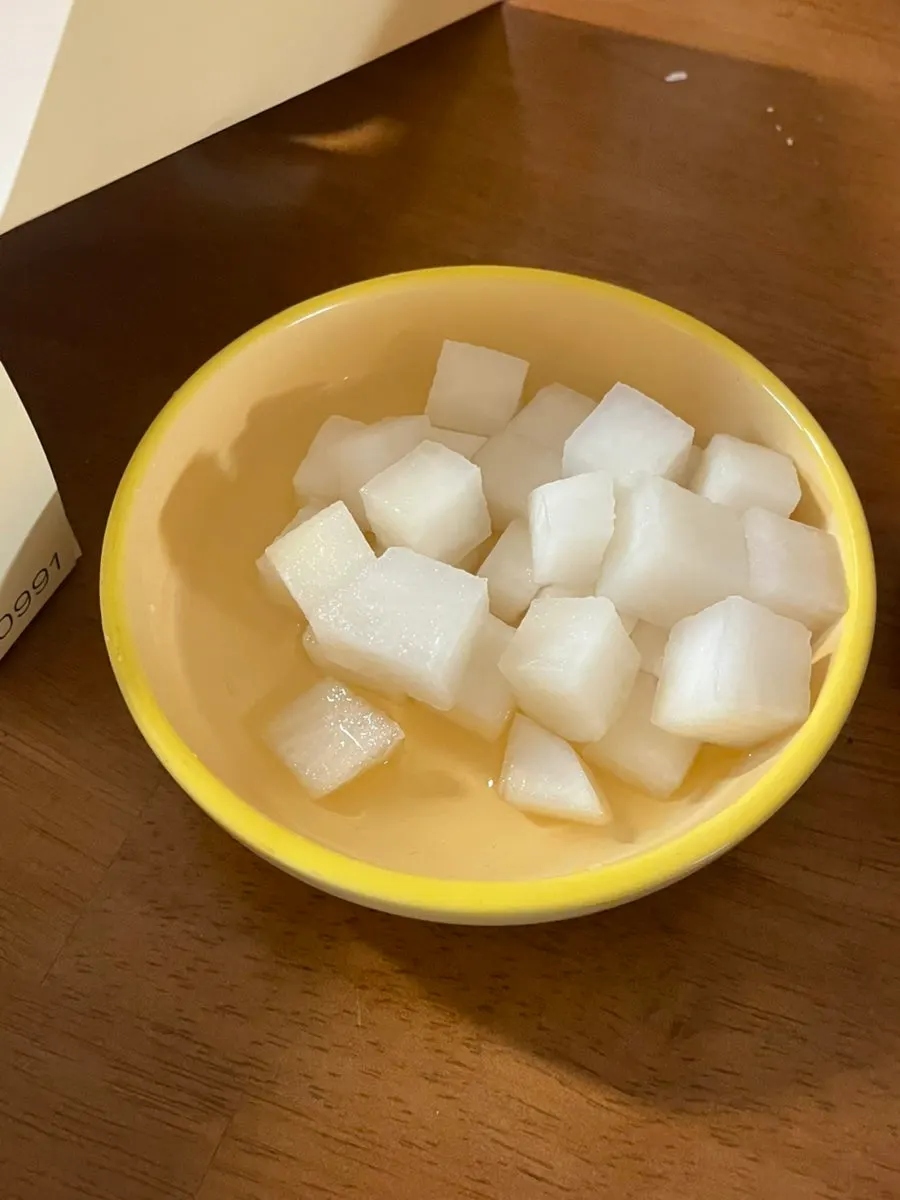마늘 간장 닭강정과 떡