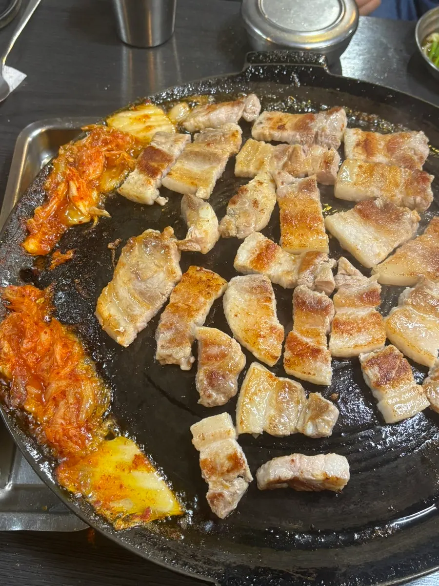 Pork belly grilled to a golden brown
