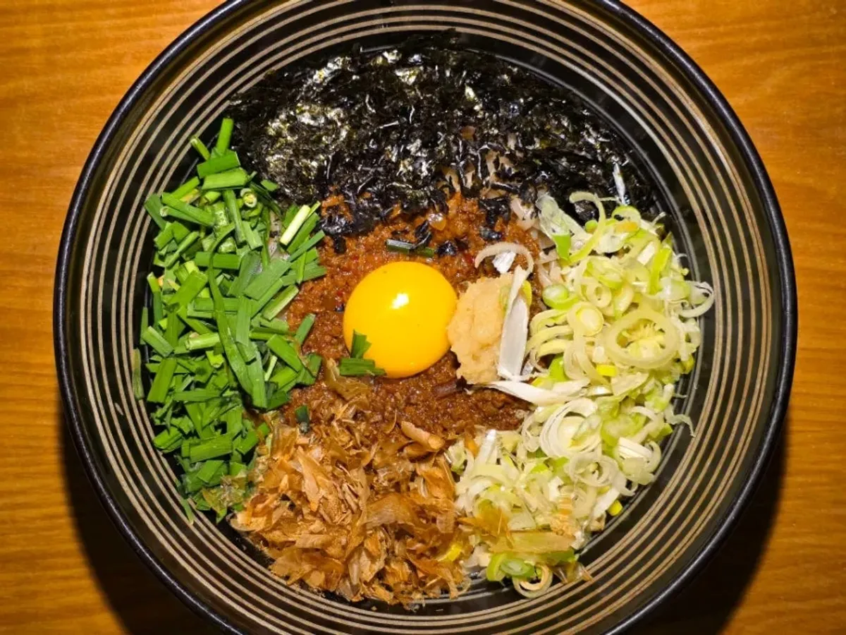 Mazemen and Aori Ramen meal