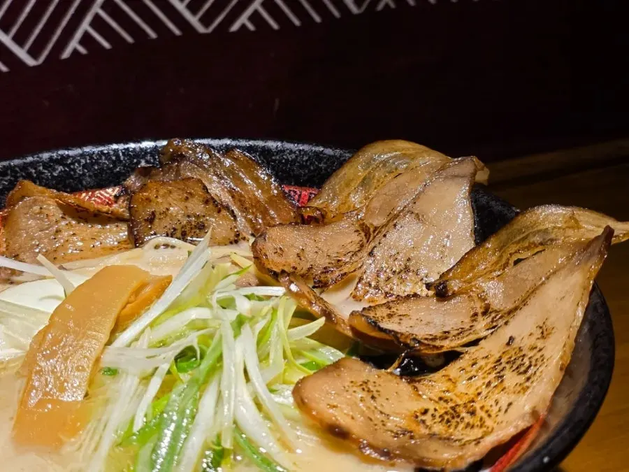 Aori Ramen made more substantial with chashu on top