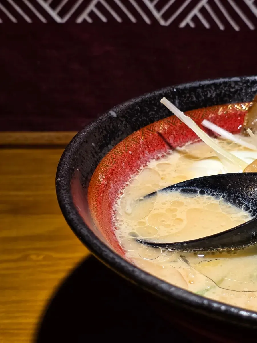 Aori Ramen served with chashu