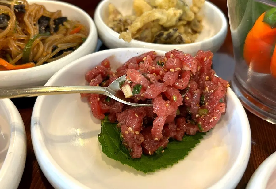 Yukhoe served as a basic side dish