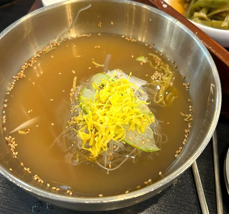 Free handmade Hamhung-style naengmyeon