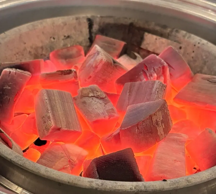 Charcoal marinated galbi spread at Manpo Galbi Uijeongbu Main Branch
