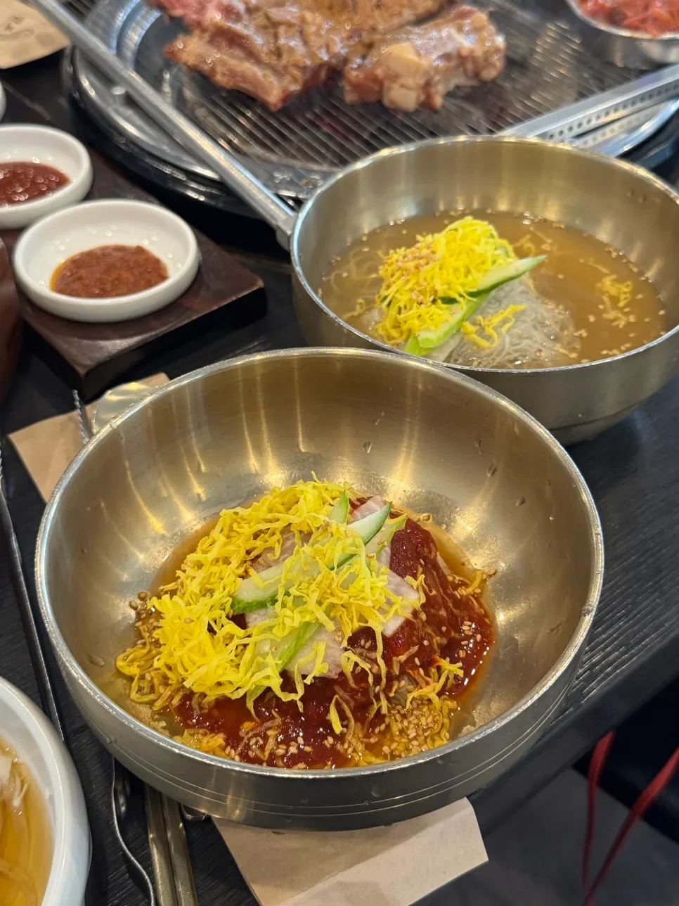 Manpo Galbi's handmade spicy mixed Hamhung naengmyeon