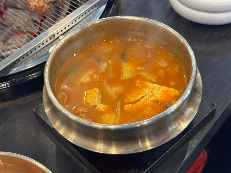 Manpo Galbi's chadol doenjang sulbap with beef brisket