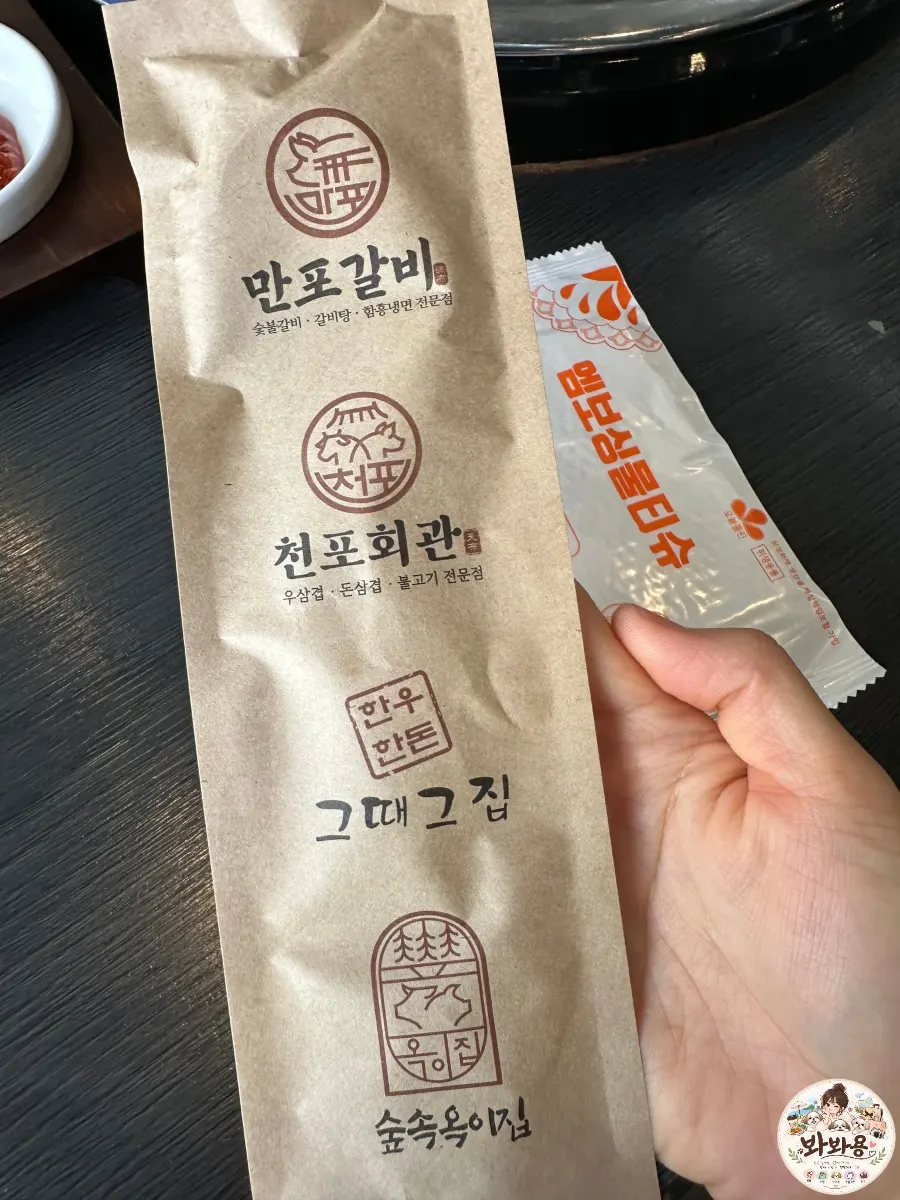 Individually wrapped chopsticks and spoon set