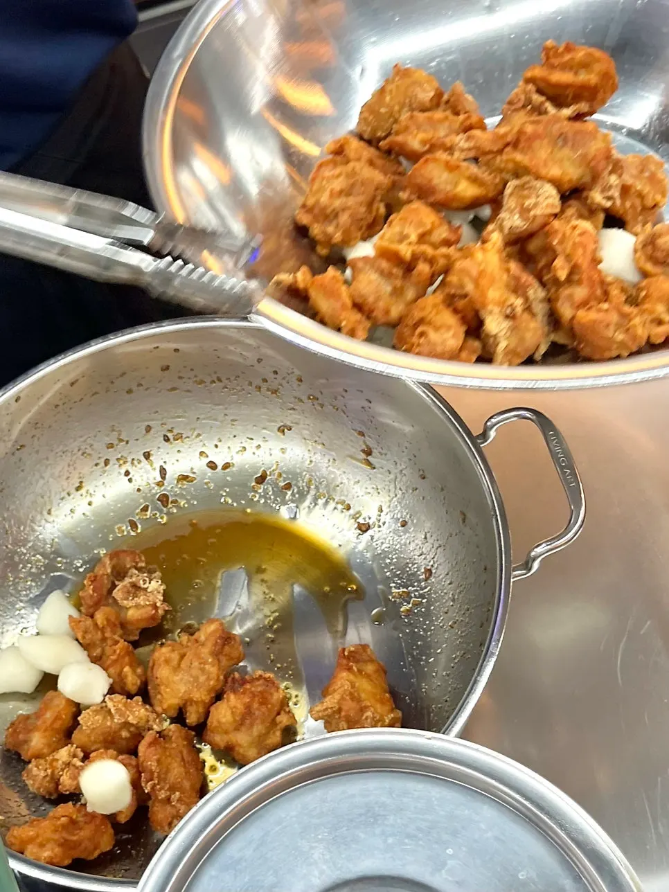 Preparing the fry after the order is placed