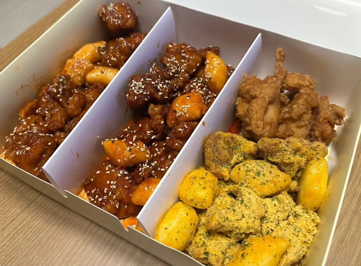 1.5-chicken order split into four different flavors