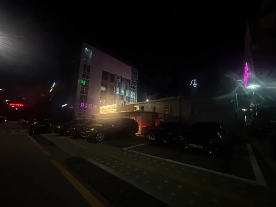 Parking lot behind the store