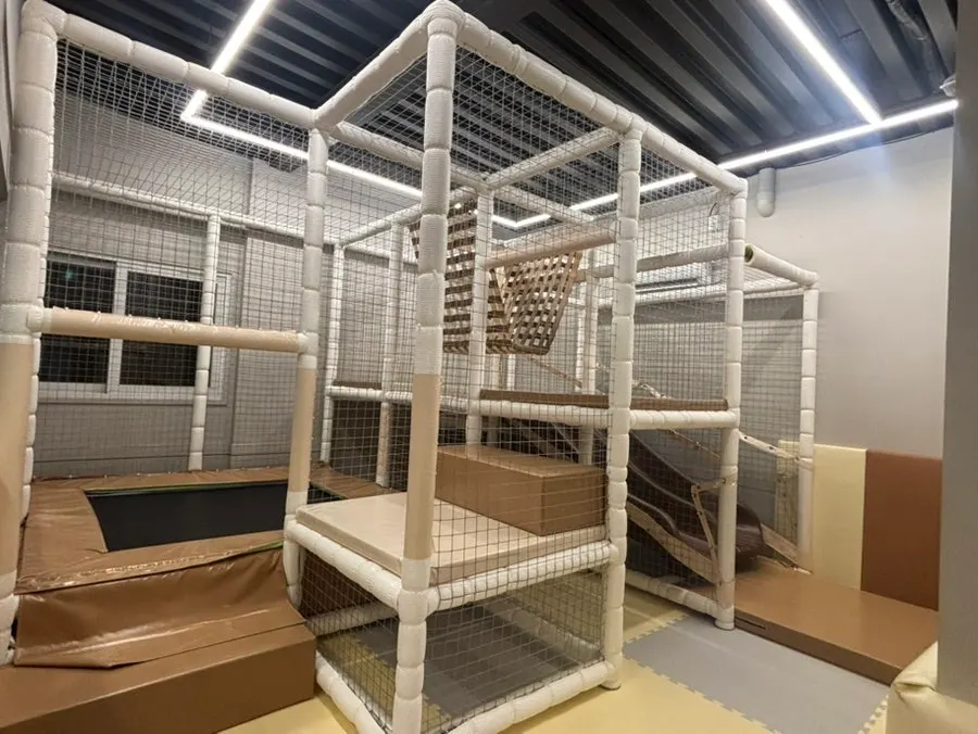 Kids' playroom space inside the store