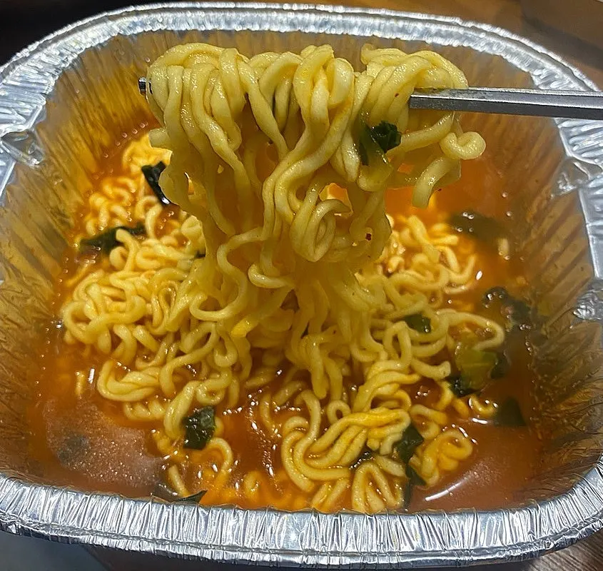 Close-up of a bowl of ramen