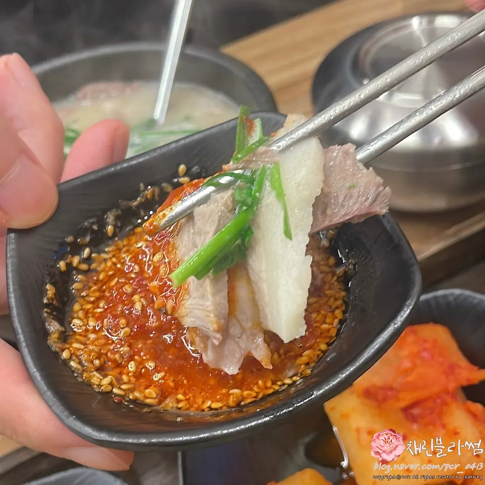 A dish of special sauce for dipping meat