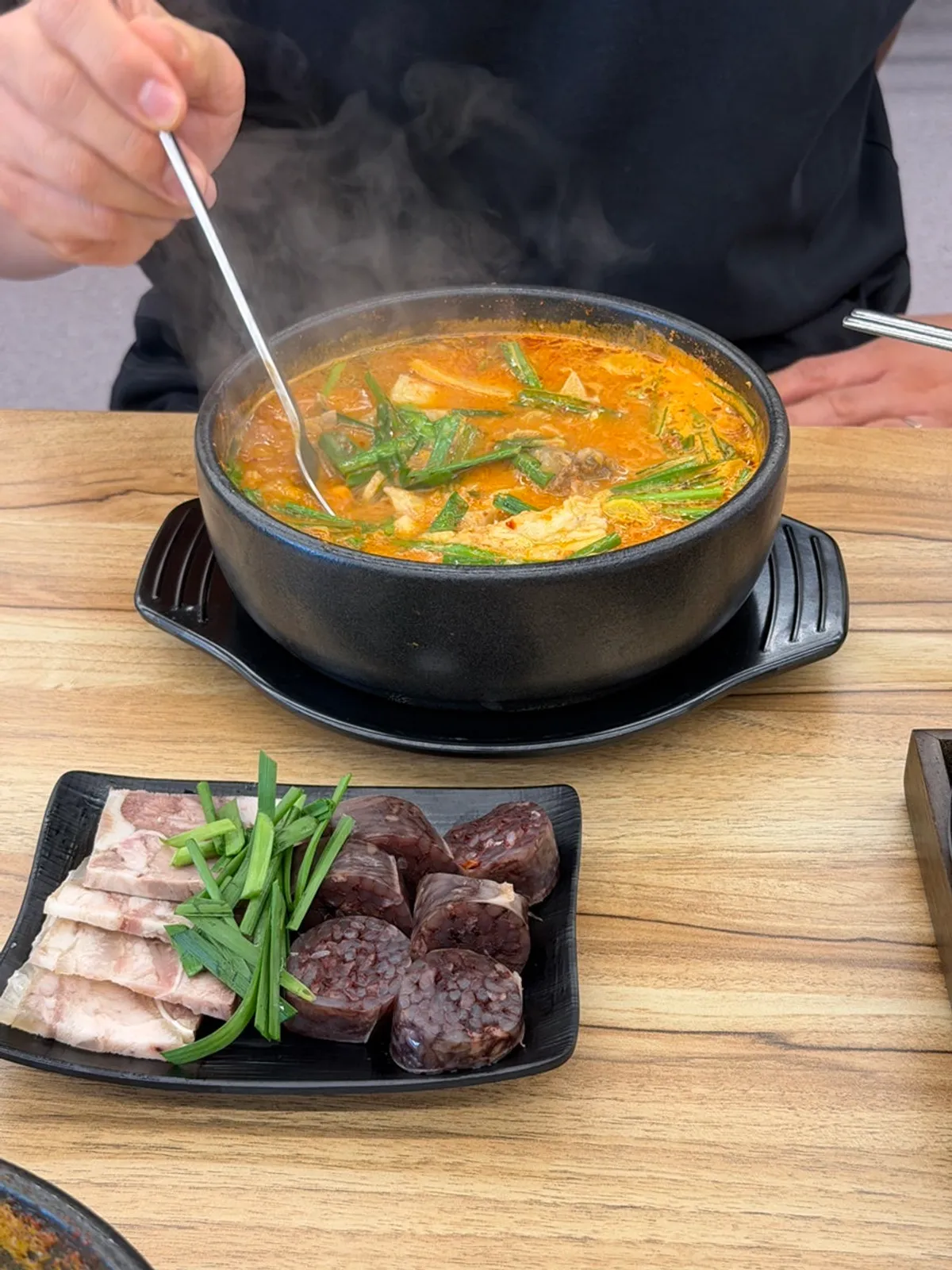 Bone soup meat of an unusually large size